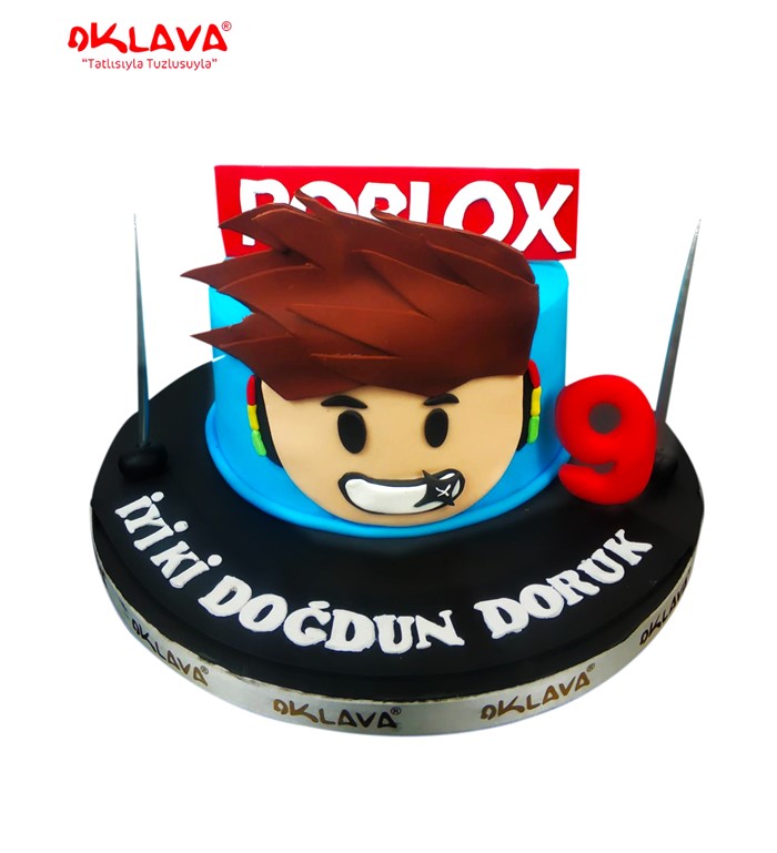Roblox pasta, roblox figürlü, erkek çocuk pasta, cake design